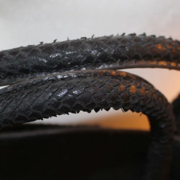 AIMEE KESTENBERG BLACK SNAKE LARGE SHOULDER BAG! - Picture 7 of 10